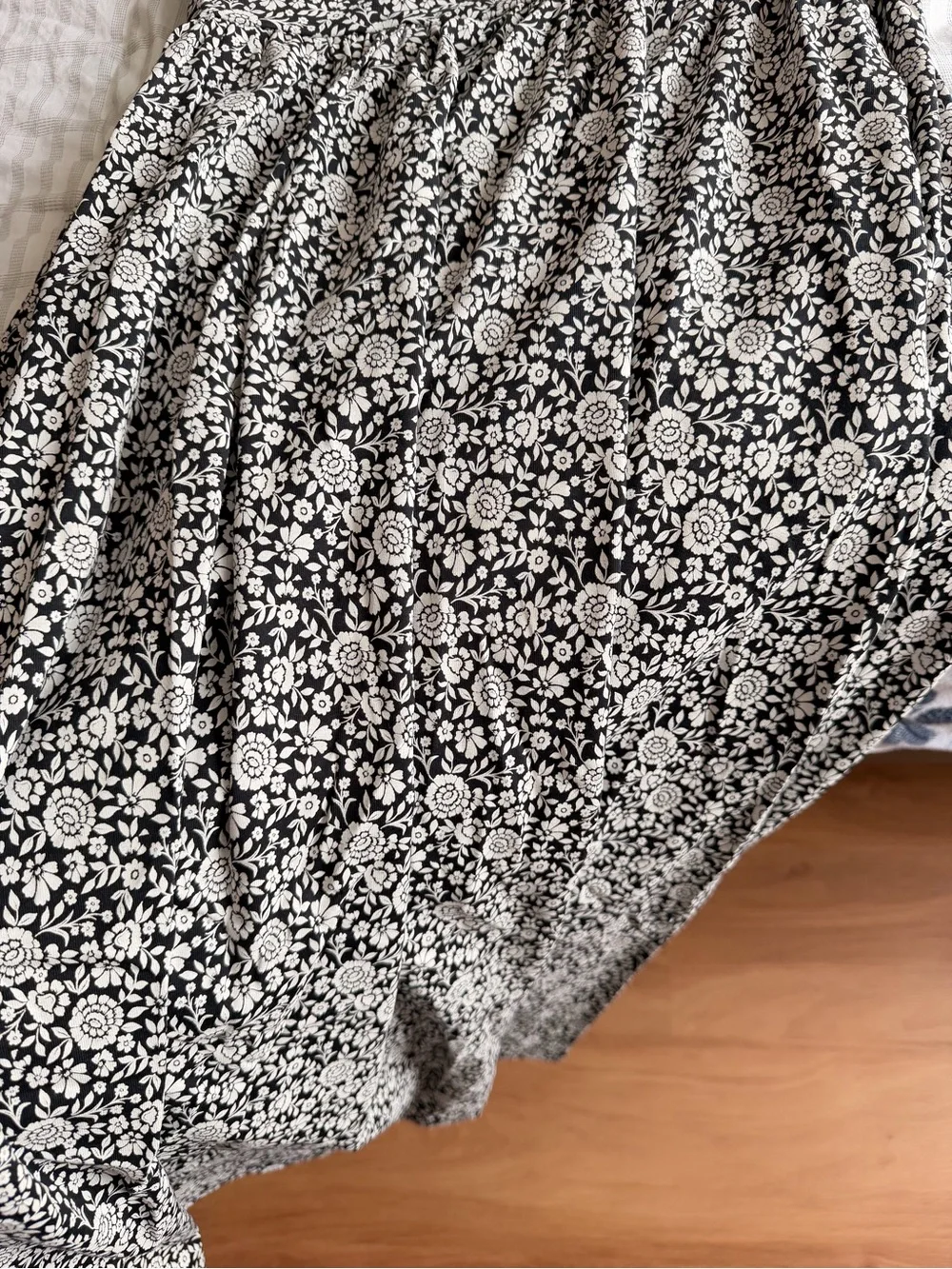 Pact Black & White Strapless Floral Midi Dress - Picture 2 of 3